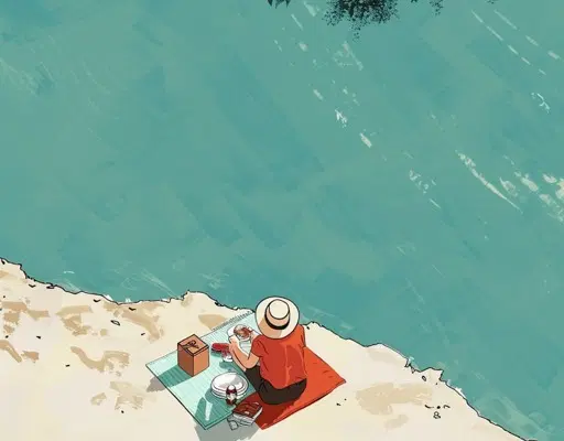 Traveler using eSIM abroad