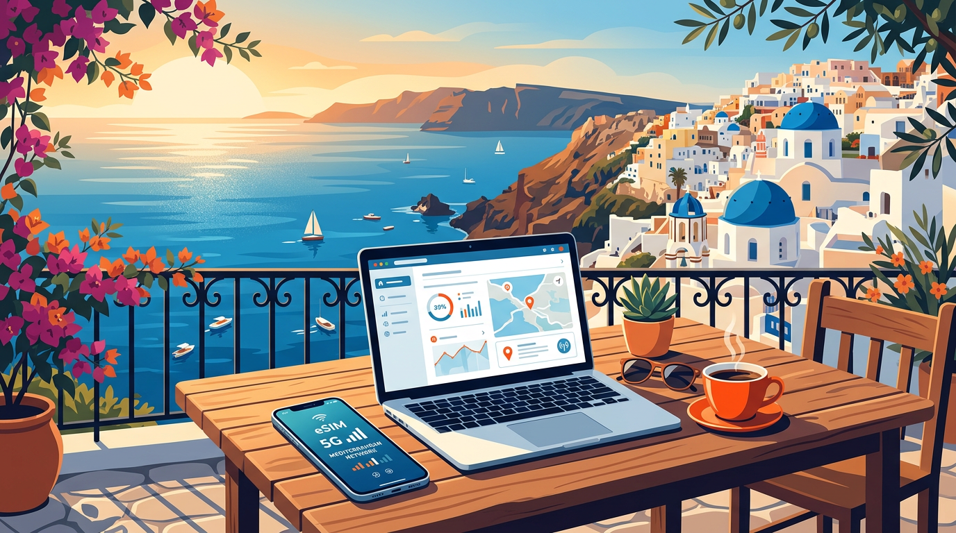 Digital Nomad's Guide to Staying Connected in the Mediterranean: eSIM Strategy for Multi-Country Trips